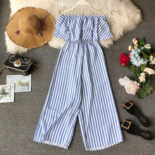 Load image into Gallery viewer, Striped Long Jumpsuit