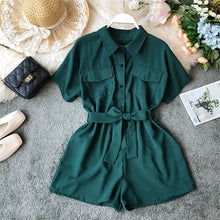 Load image into Gallery viewer, Blouse Rompers Short Jumpsuit