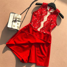 Load image into Gallery viewer, Lace Patchwork Jumpsuit