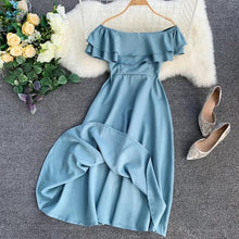 Load image into Gallery viewer, Fashion Off Shoulder Midi Long Dress