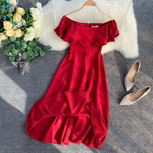 Load image into Gallery viewer, Fashion Off Shoulder Midi Long Dress