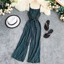 Load image into Gallery viewer, Bohemian Geometric Print Full Length Jumpsuit