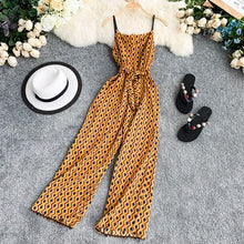 Load image into Gallery viewer, Bohemian Geometric Print Full Length Jumpsuit