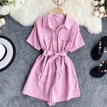 Load image into Gallery viewer, Plaid Print Jumpsuit