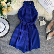 Load image into Gallery viewer, Blue Short Jumpsuit