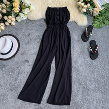 Load image into Gallery viewer, Strapless Yellow Jumpsuit